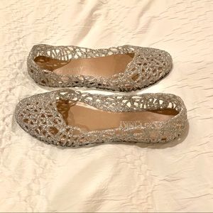 Glitter Jelly Slip-ons